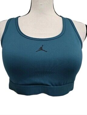 JORDAN‎ Jumpman size Medium Built In Padded Supportive Sports Bra Teal